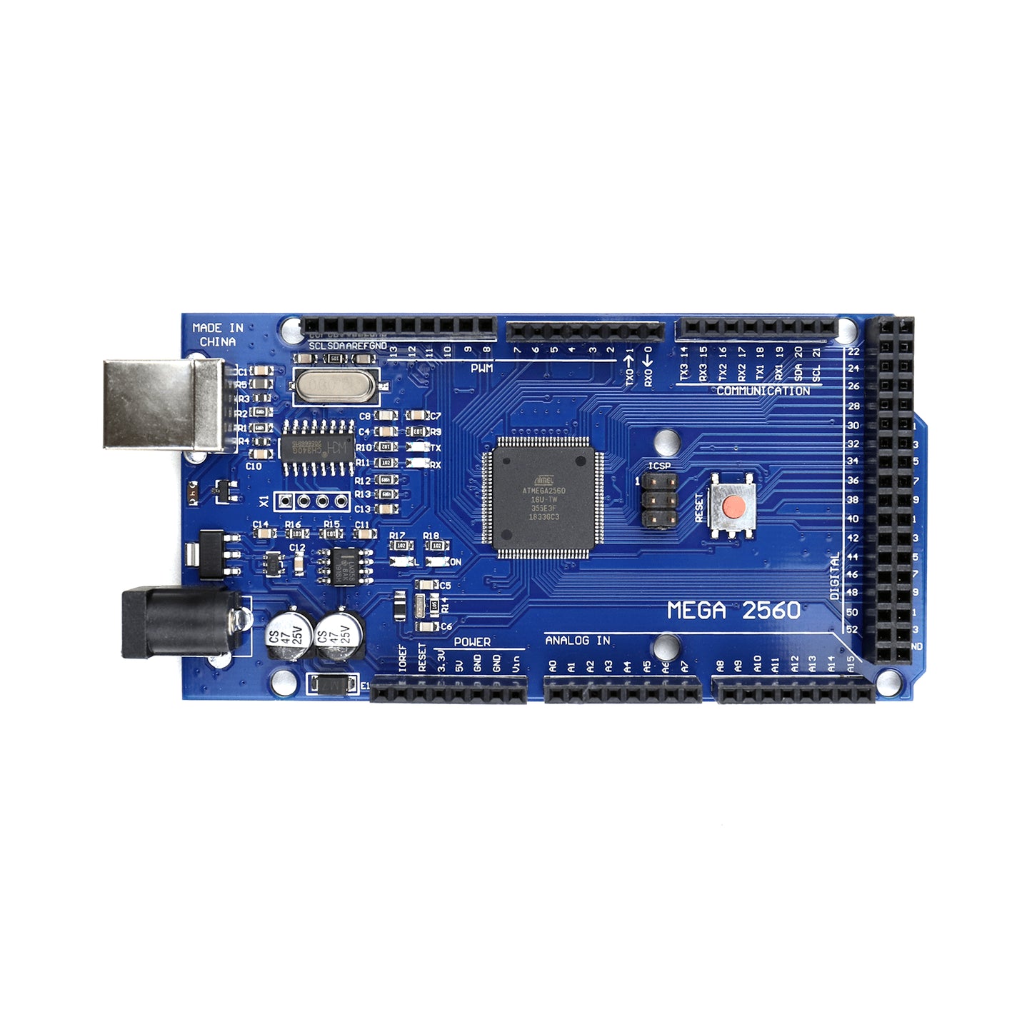 Arduino Mega 2560 R3  ATMEGA16U2 Improved Version CH340G Board
