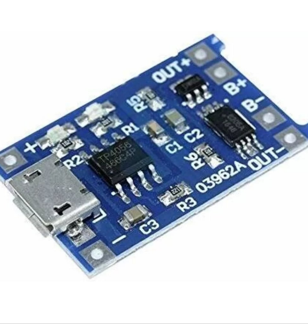 TP4056 charging module(micro usb) with 1S battery holder
