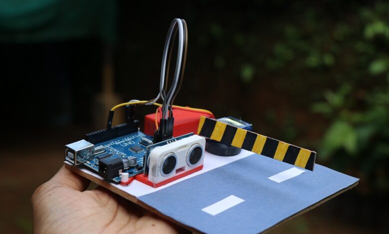 Automatic gate opening Arduino and ultrasonic