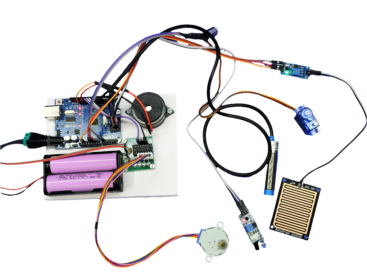 dry wet and metal waste segregator components connection ready kit