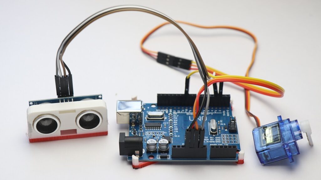 Automatic gate opening Arduino and ultrasonic