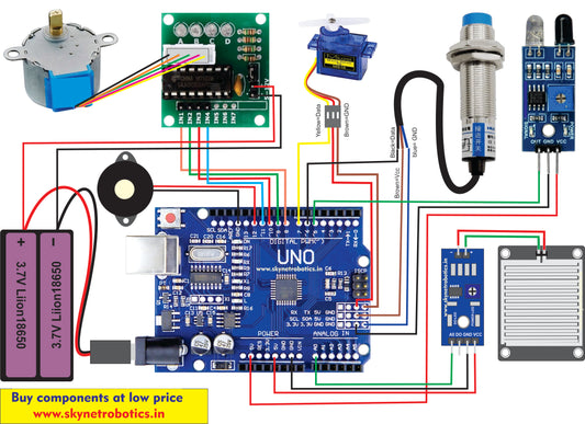 dry wet and metal waste segregator components connection ready kit