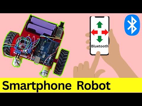 Smartphone bluetooth control robot (Ready made project)