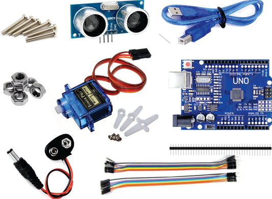 Smart dustbin Arduino kit with Battery