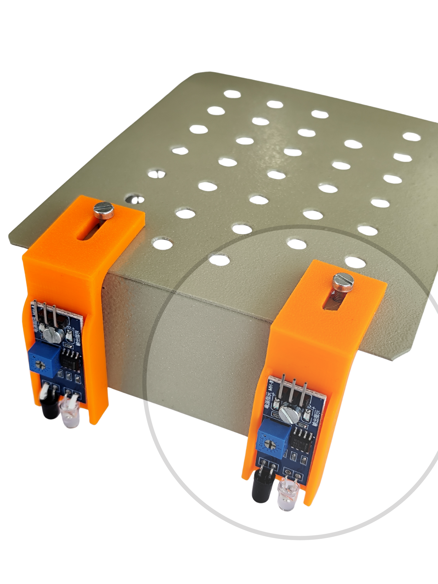 IR Sensor Mounting Bracket for Line Follower Robot | Adjustable IR Sensor Holder for Arduino Robotics ( Set of 2)