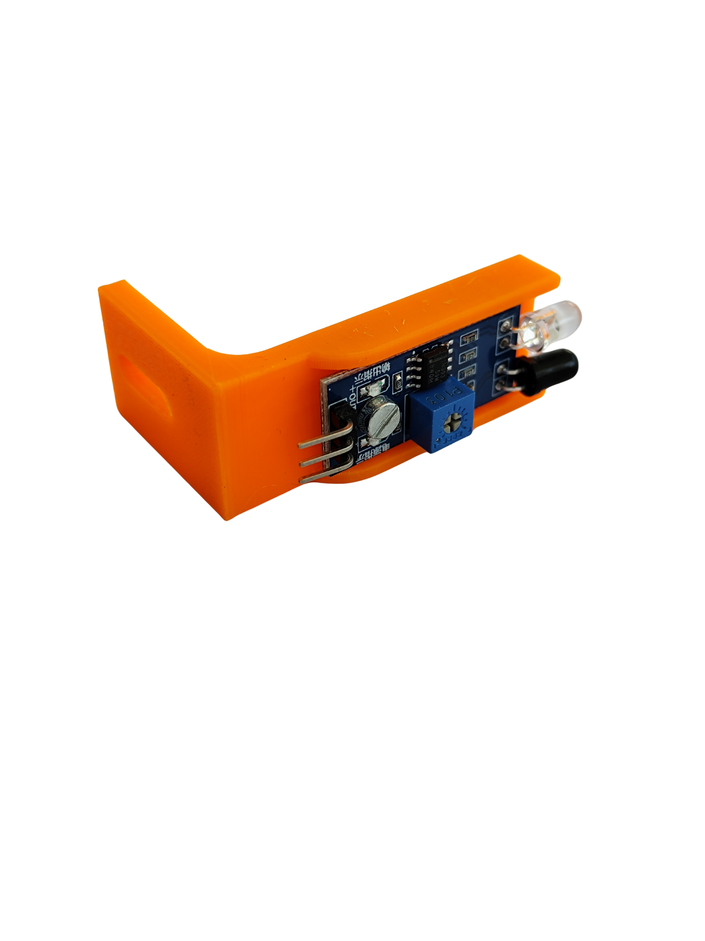 IR Sensor Mounting Bracket for Line Follower Robot | Adjustable IR Sensor Holder for Arduino Robotics ( Set of 2)