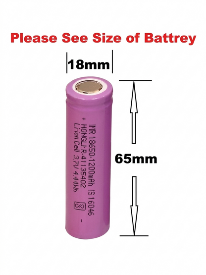 18650 3.7V rechargeable lithium battery
