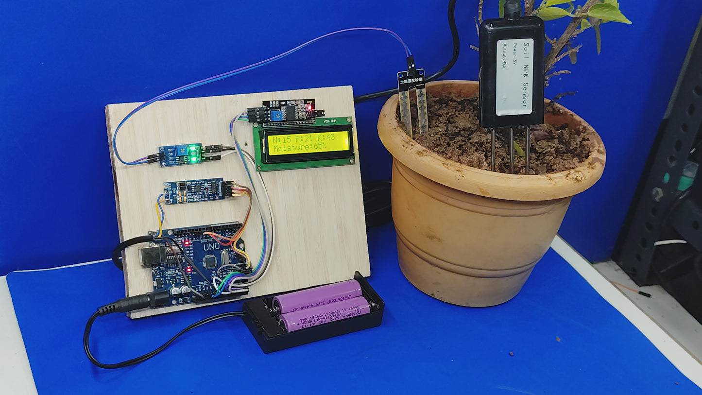 AI-Based Soil Nutrient NPK tester and Smart Crop Recommendation (ready made project)