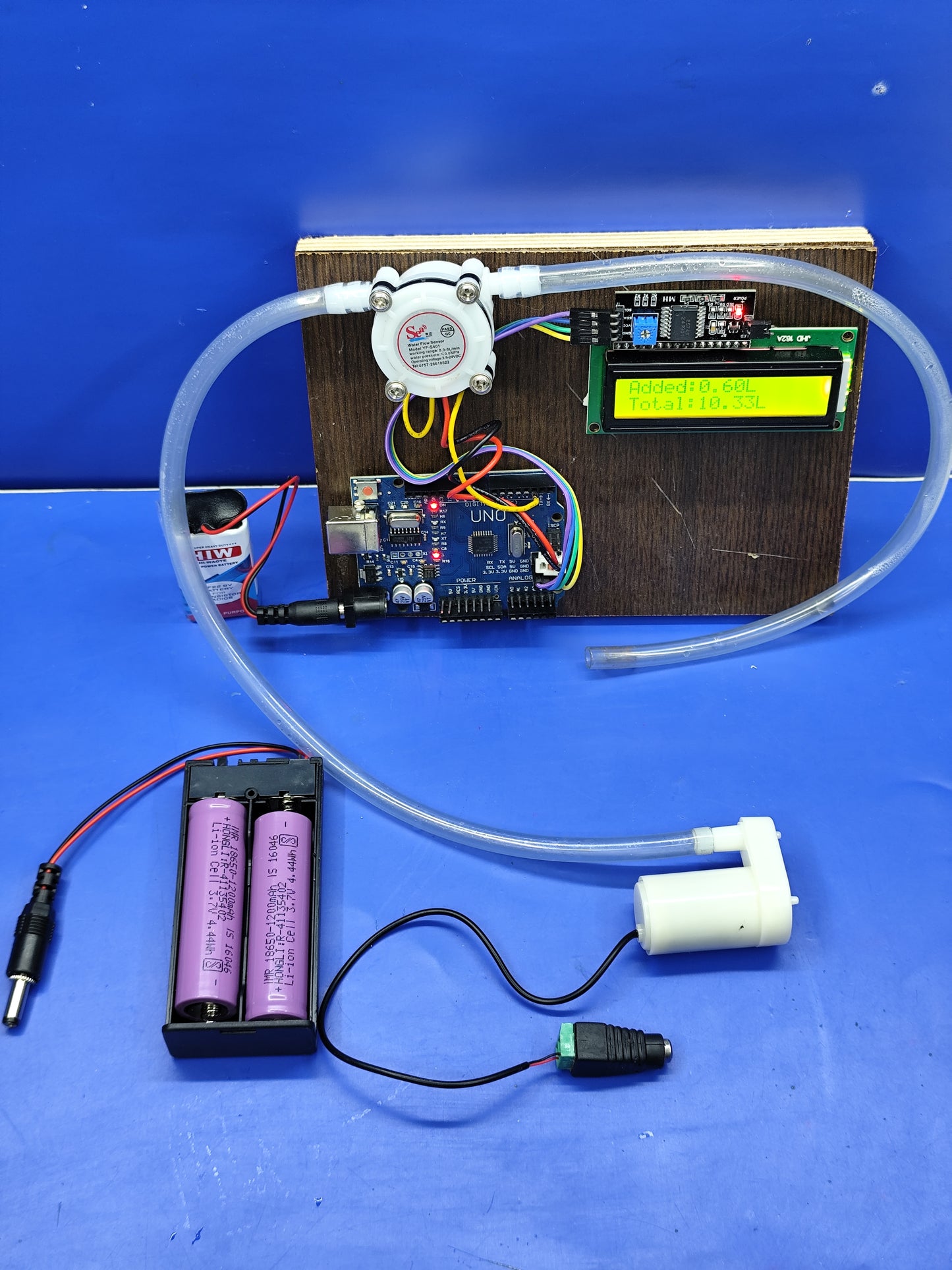 water flow sensor with Arduino (Ready made project)
