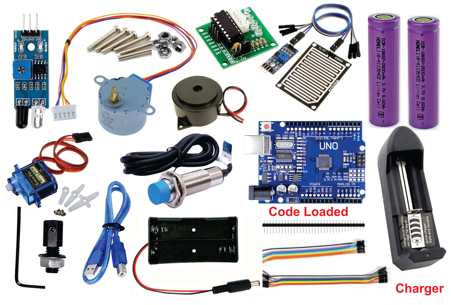 dry wet and metal waste segregator components  kit with charger