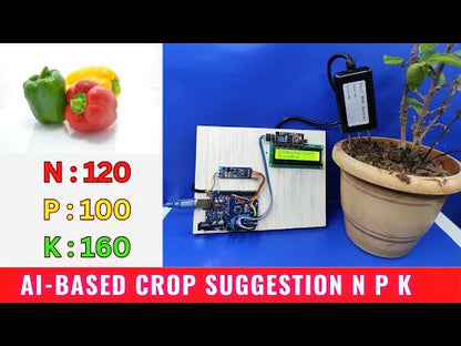 AI-Based Soil Nutrient Testing System Using NPK Sensor & Arduino | Smart Crop Recommendation Project kit