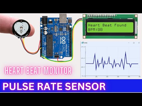 Heart rate monitor system (Heart beat sensor,Arduino,LCD) – SKYNET ROBOTICS
