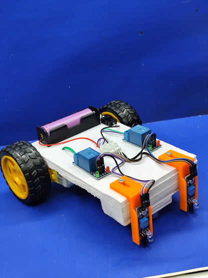 White Line follower using Relay (Ready made)