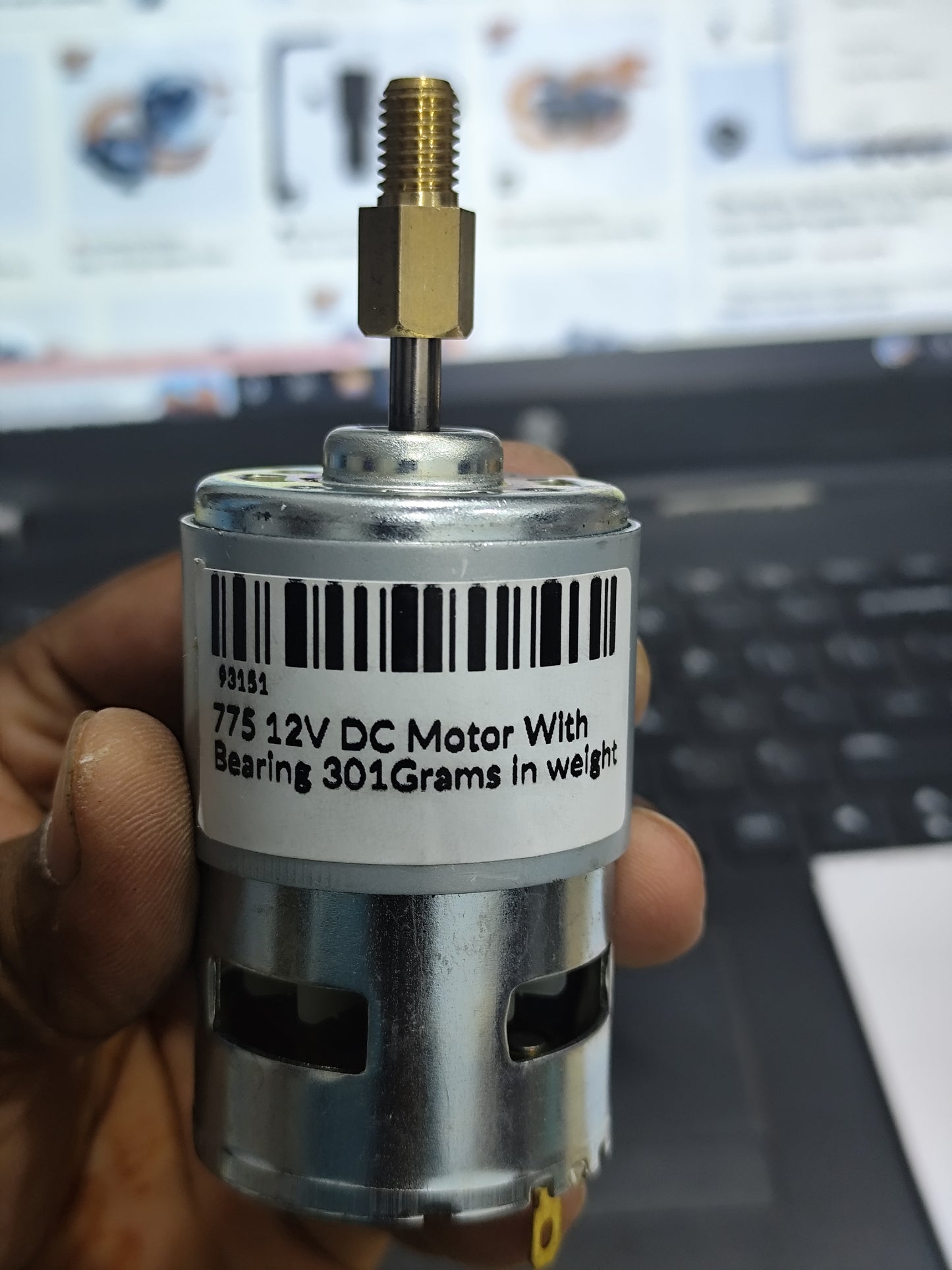 775 DC motor 5mm shaft adapter ( High Quality Brass)