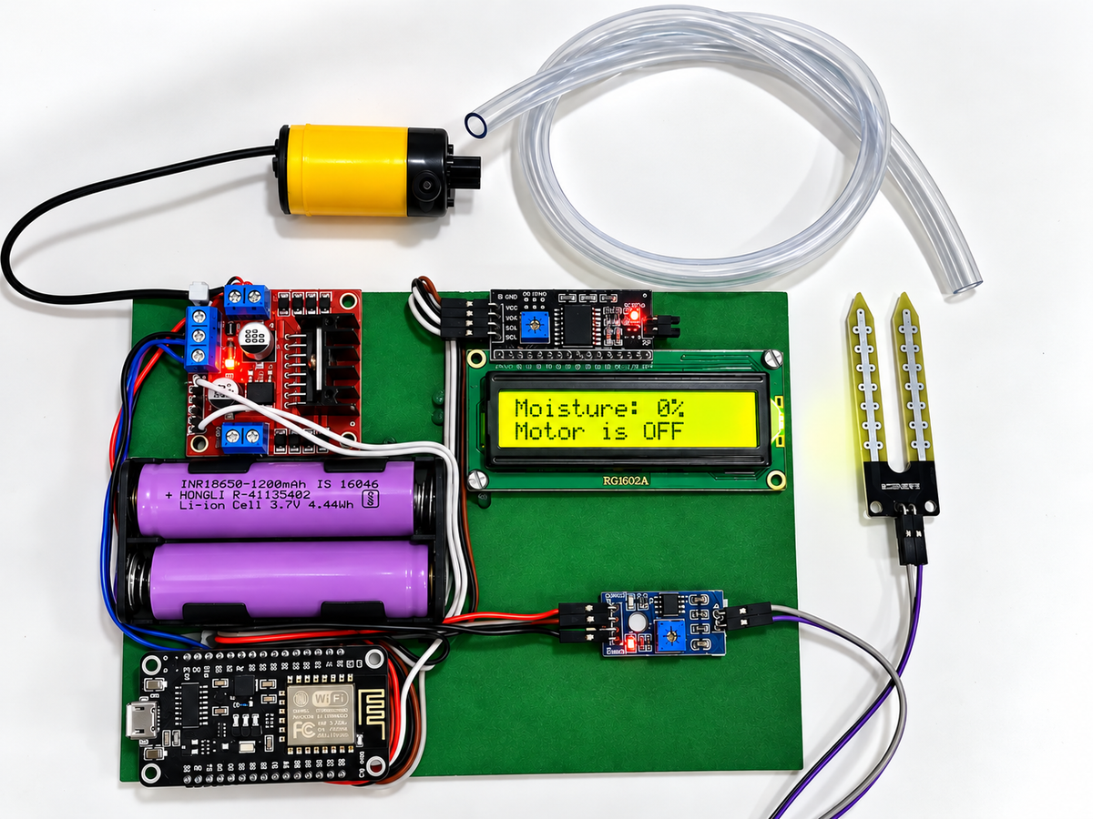 iOT based smart irrigation system project (Ready made)