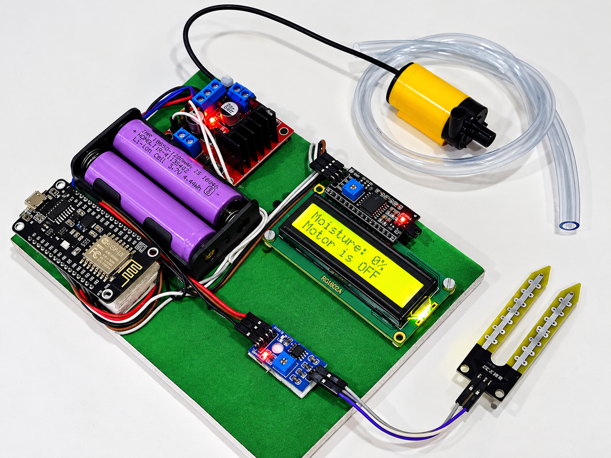 iOT based smart irrigation system project (Ready made)