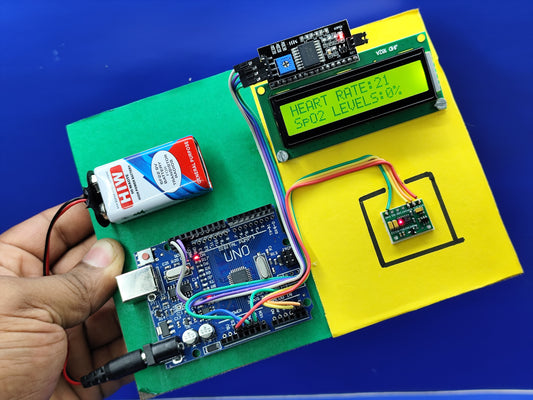 Arduino Heart rate Monitor Max30100/30102  Project (Ready made )
