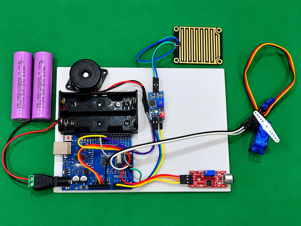 Automatic Baby Cradle Using Arduino | Baby Cry Detection & Wet Diaper Alert Project (Ready made)