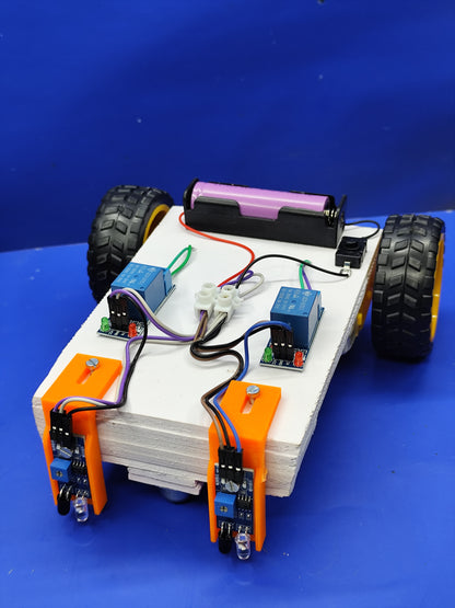 White Line follower using Relay (Ready made)