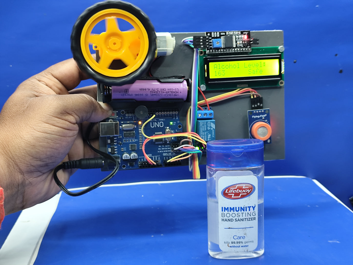 Alcohol detection system  (Ready made project)