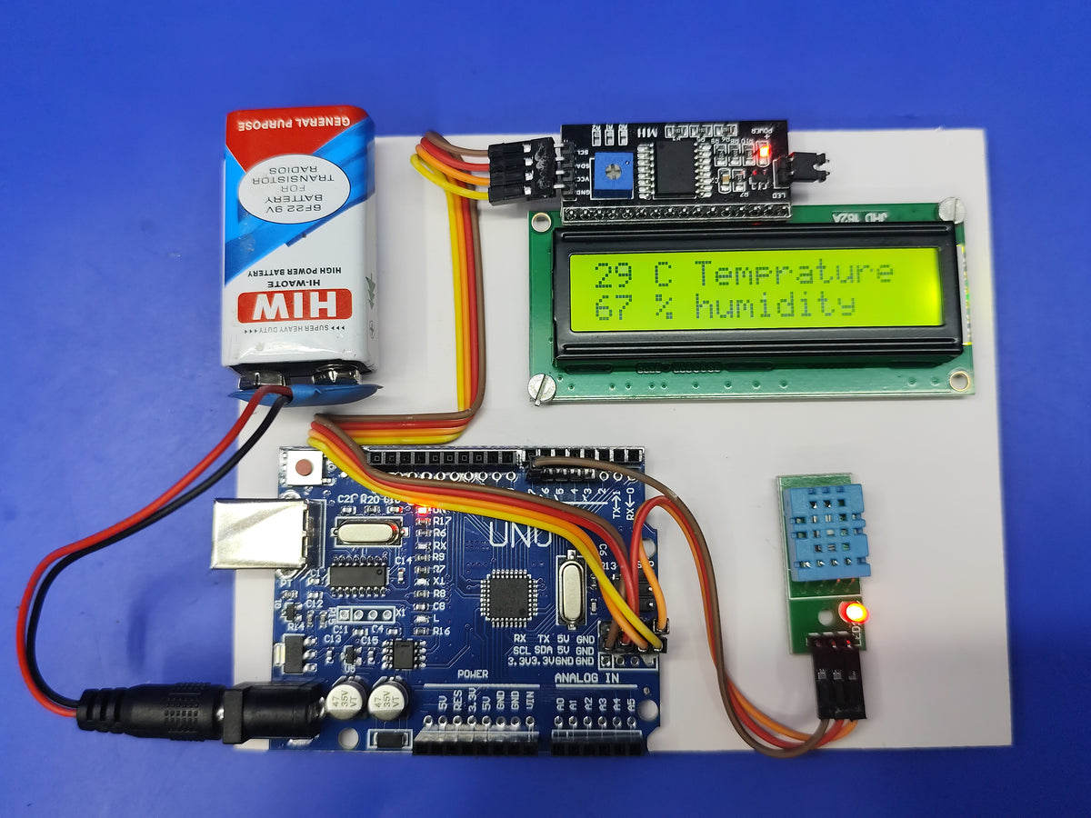 Arduino Weather Station DHT11 ready made – SKYNET ROBOTICS