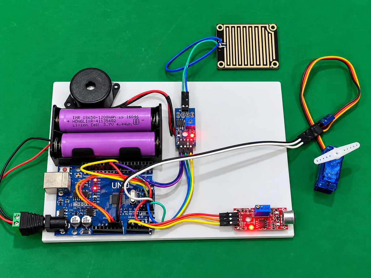 Automatic Baby Cradle Using Arduino | Baby Cry Detection & Wet Diaper Alert Project (Ready made)