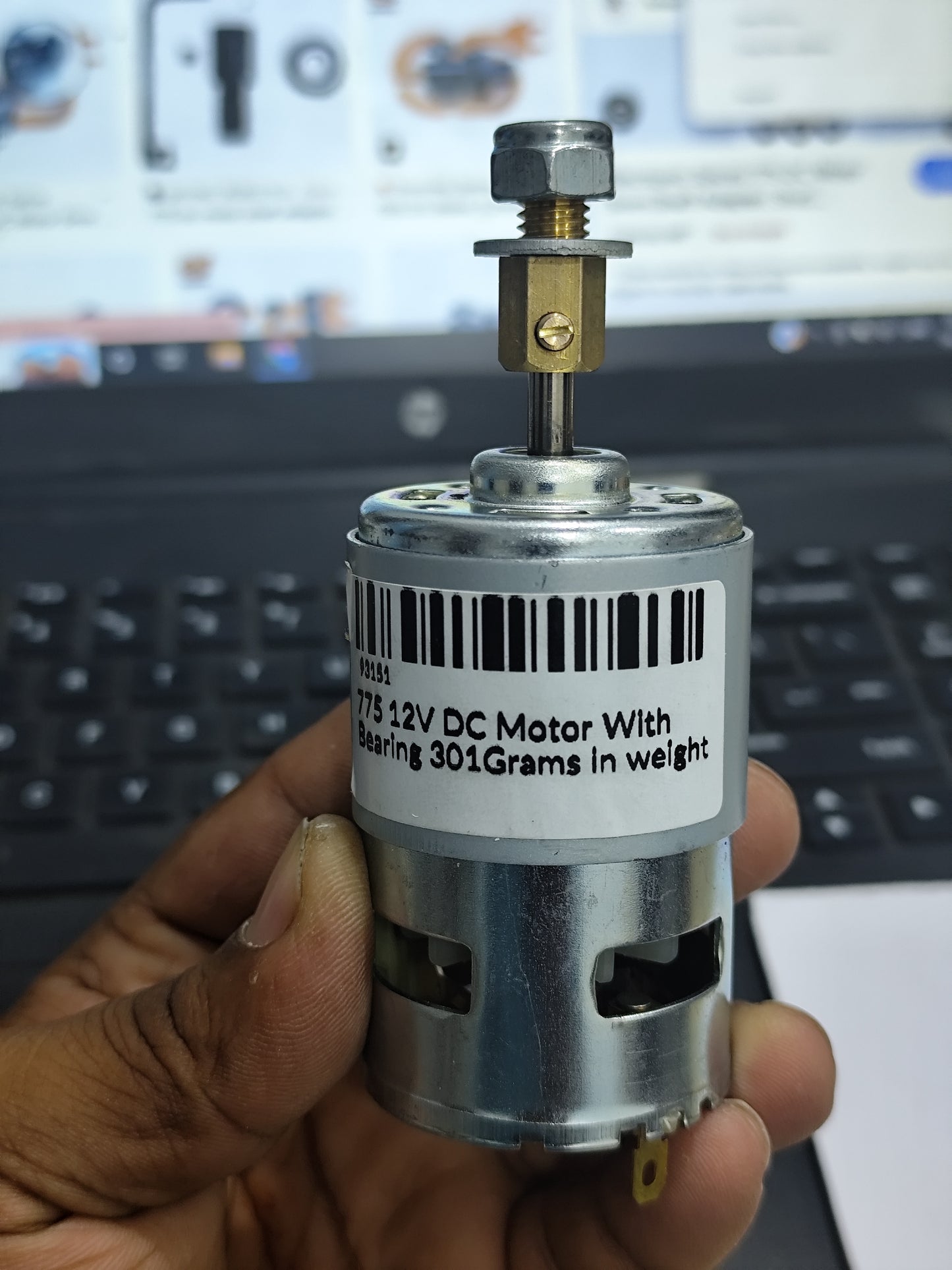 775 DC motor 5mm shaft adapter ( High Quality Brass)